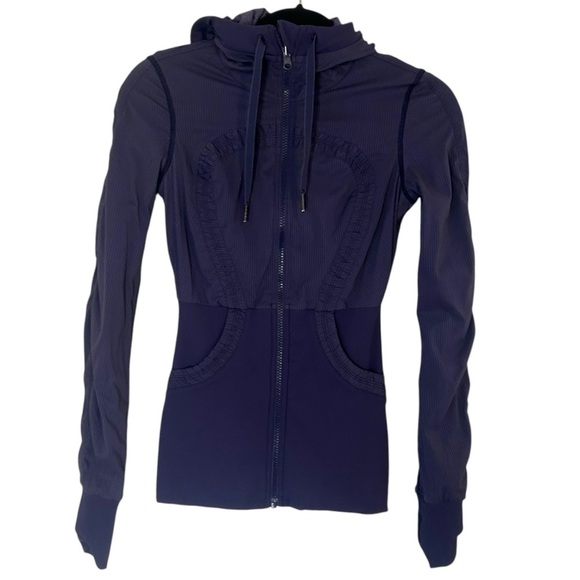 Lululemon Dance Studio Jacket III Cadet Blue- Athletic Full Zip Jacket-Size 4 - Picture 12 of 16